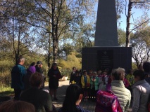 Митинг 25 сентября к обелиску с.Ольша односельчанам, павшим в годы Великой Отечественной войны - 1